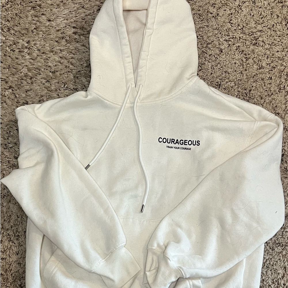 Courageous White Hoodie